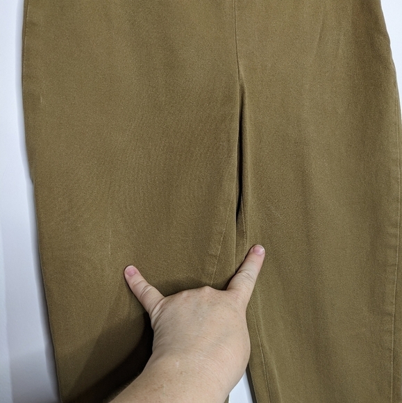 ✨3/$15 Everlane golden yellow / brown zip side pants 00 - Picture 4 of 14